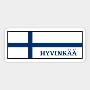 Hyvinkää City in Finnish Flag Sticker